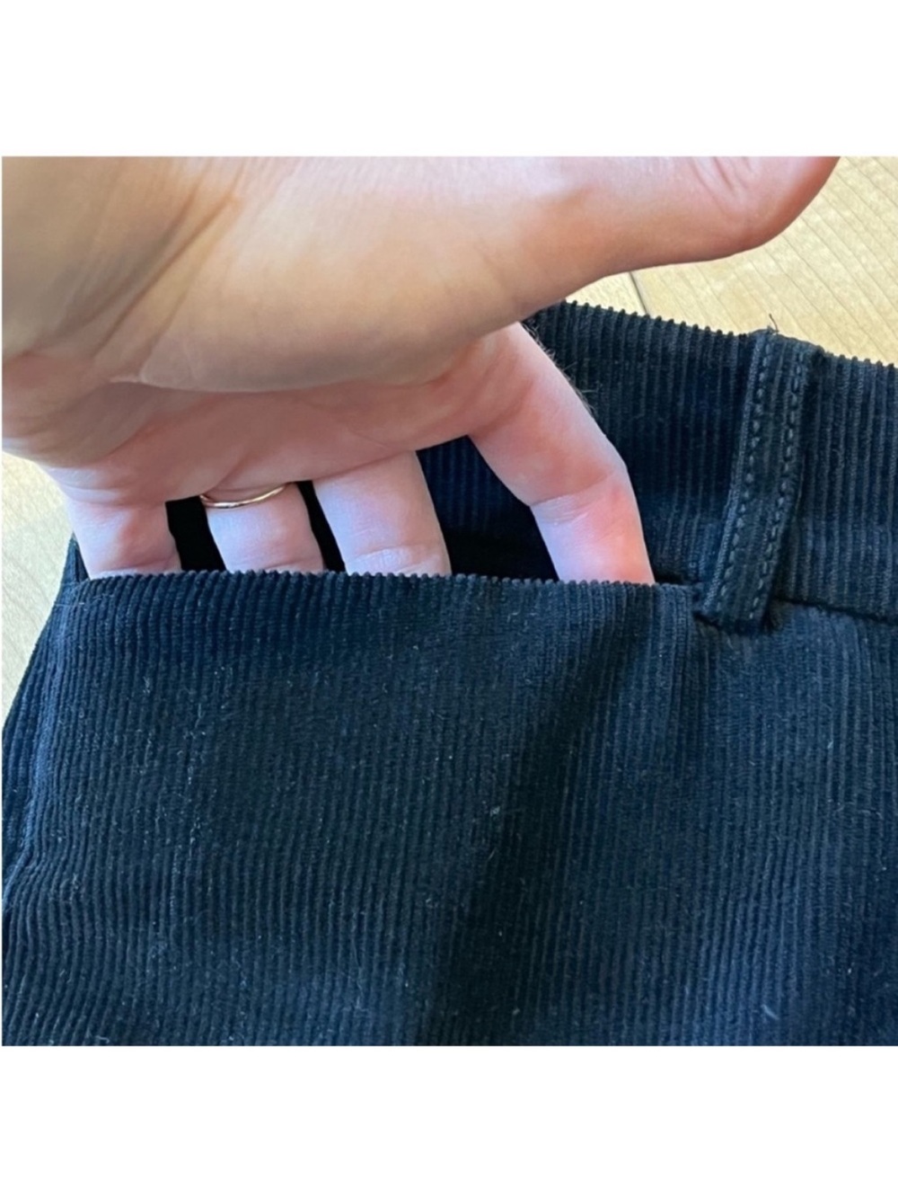 Piazza Sempione black corduroy pants size IT 42 US 6 - Picture 4 of 9